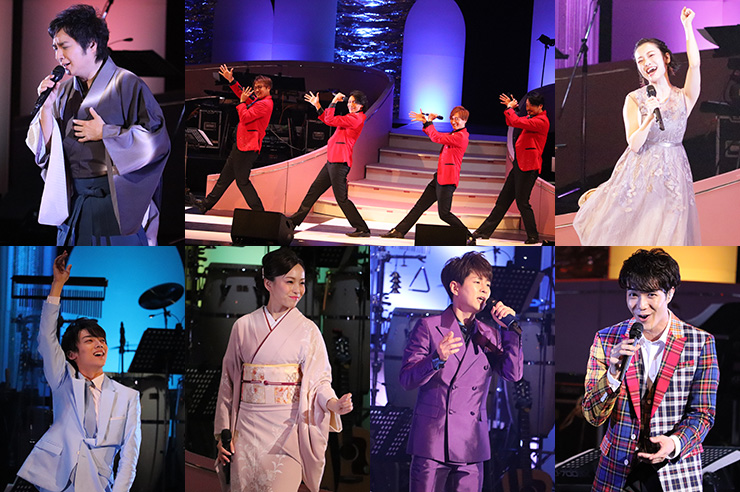 純烈ら人気若手演歌歌手7組が中野サンプラザで競演 ドリフさながらの演出とともに懐かしのアイドルソングを歌い継ぐ