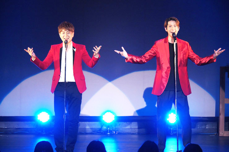 花園直道とパク ジュニョンが舞台で夢のコラボレーション 東京 千代田区の内幸町ホールで4年ぶりに共演 歌に芝居に 圧巻のステージを披露